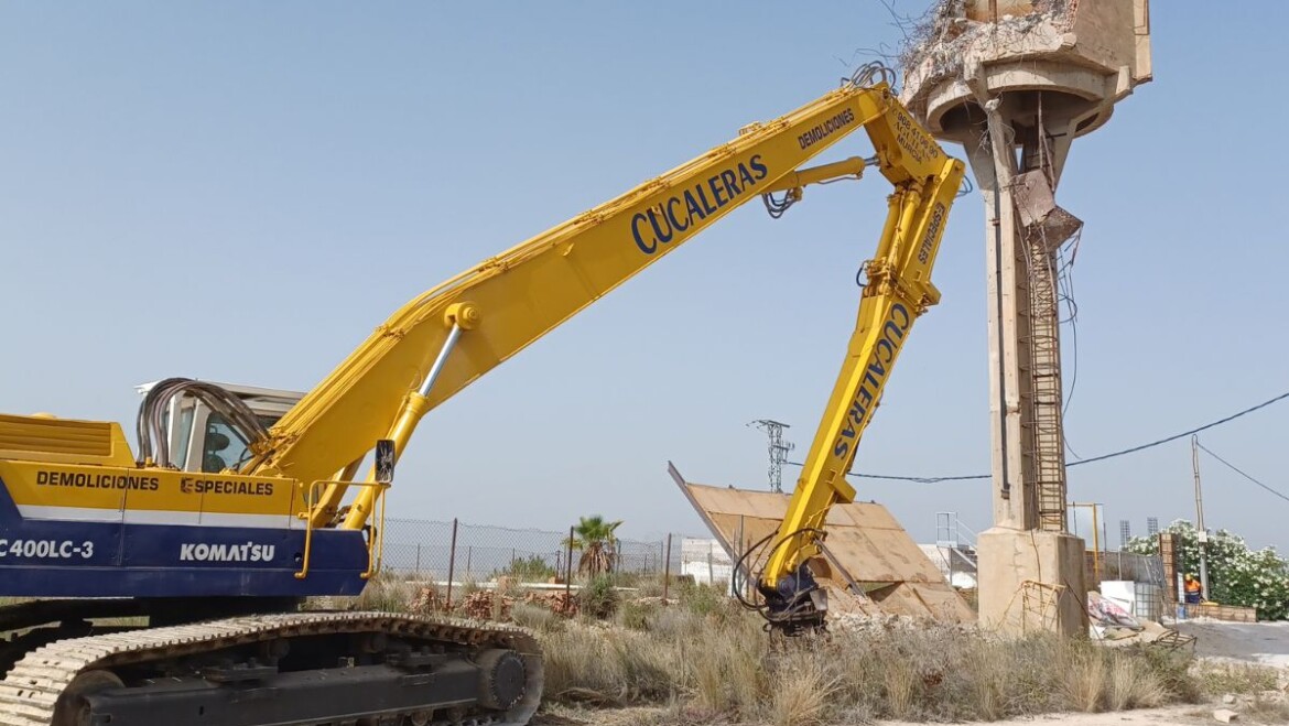 Finalizan las tareas de derribo del depósito elevado de Bonavista