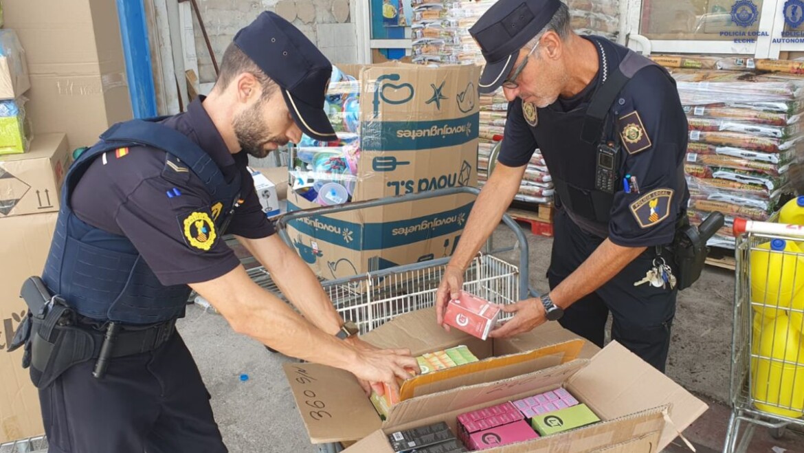 Intervinguts 8.615 vapejadors manipulats en el major decomís realitzat a Espanya