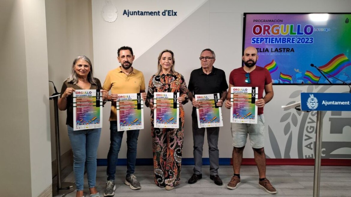 Elche celebra las actividades del Orgullo LGTBIQ+ del 28 al 30 de septiembre