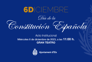 Elche celebra el aniversario de la Constitución con un acto institucional en el Gran Teatro
