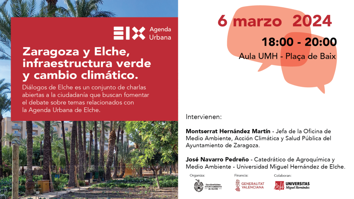 Cuarto Diálogo: Zaragoza y Elche, infraestructura verde y cambio climático.