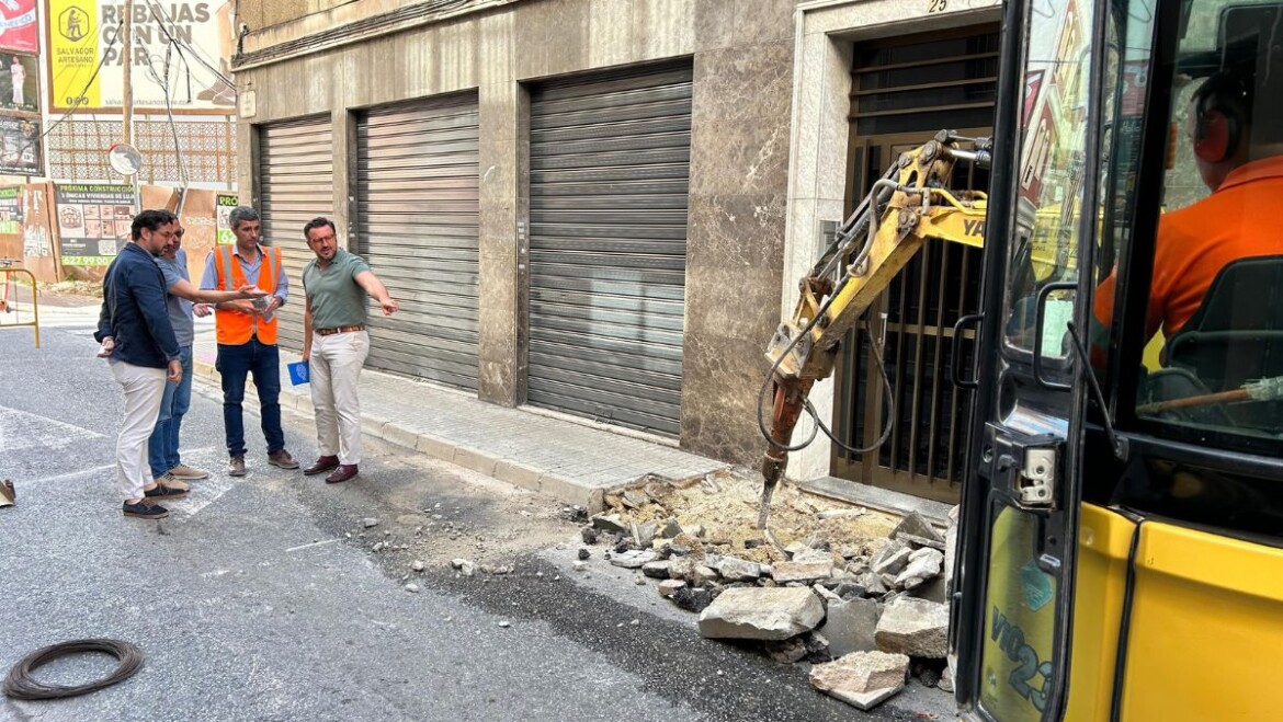 El Ayuntamiento inicia las obras de mejora de accesibilidad de la calle Daoiz