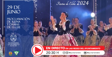 Todo preparado para la proclamación de las Reinas y Damas de las Fiestas de Elche