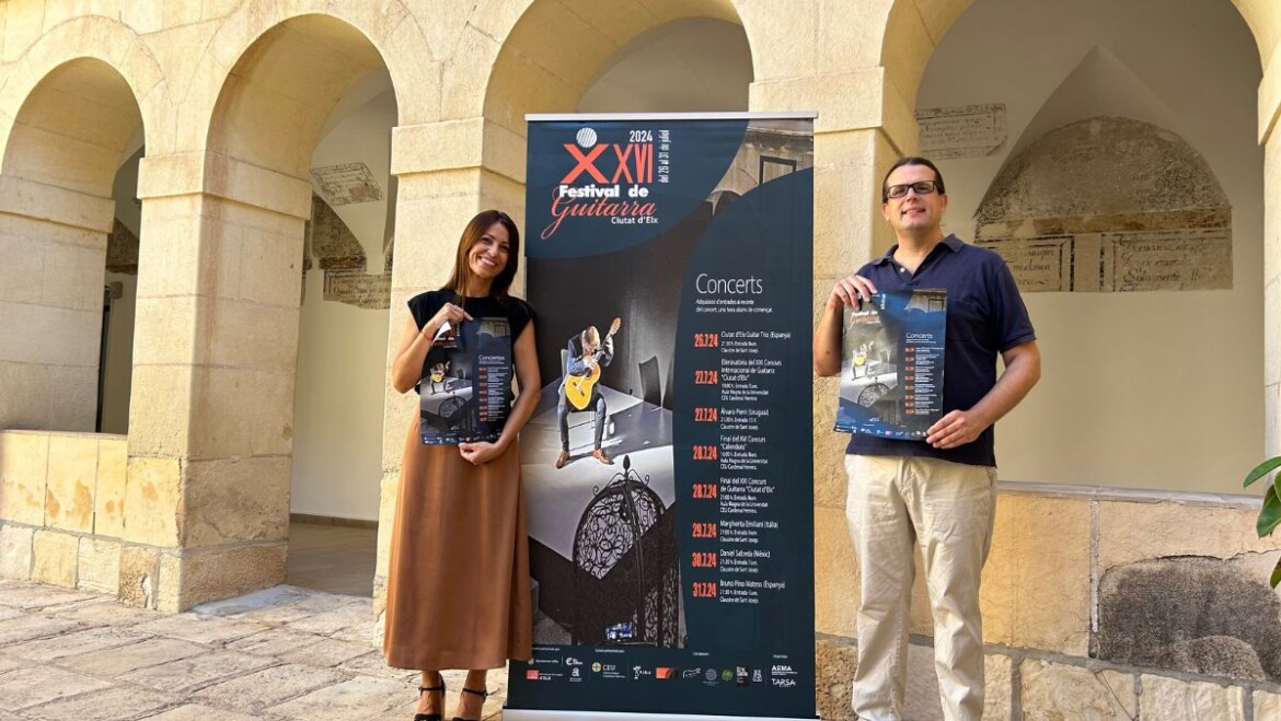 Vuelve el Festival de Guitarra ‘Ciutat d’Elx’ con su XXVI edición del 26 al 31 de julio