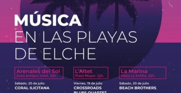 Vuelve a Elche el ciclo de conciertos ‘Música en las Playas’ del 19 de julio al 31 de agosto