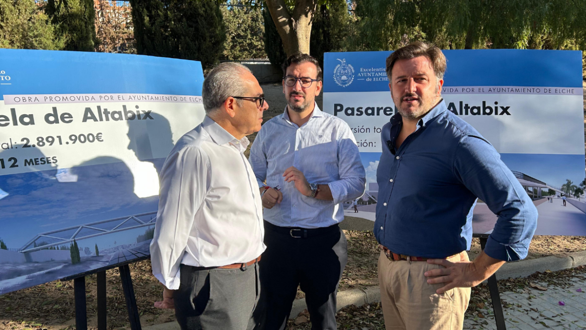 Llum verda a les obres de la nova passarel·la per als vianants d’Altabix