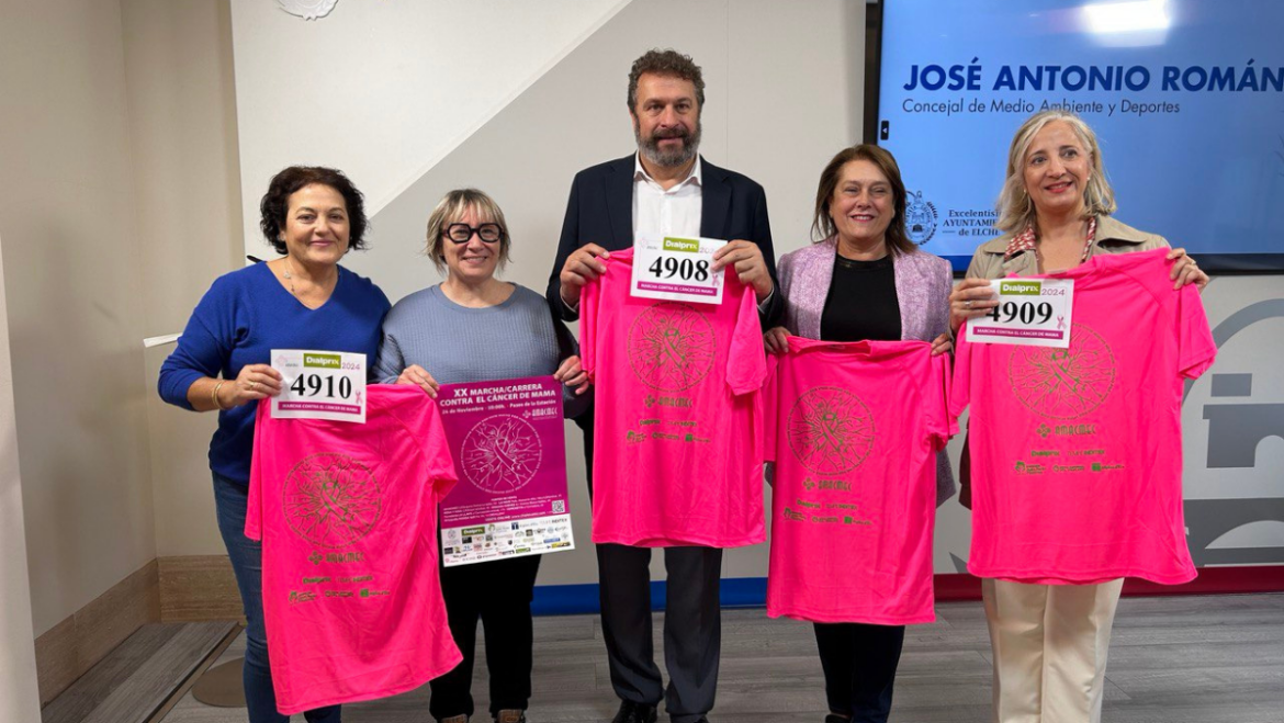 Elche celebra el domingo 24 la XX edición de la Carrera contra el Cáncer de Mama