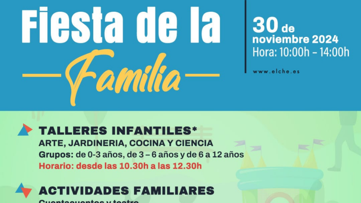 Elx celebra la Festa de la Família el 30 de novembre