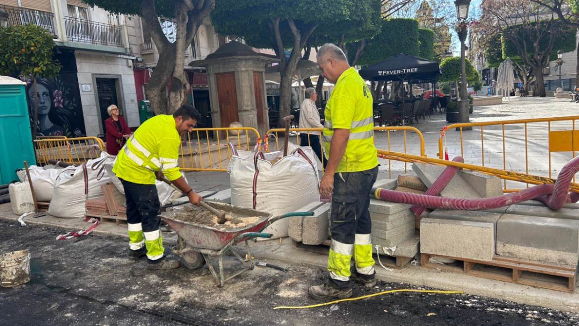 Las obras de plataforma única en el entorno de Eres de Santa Llúcia y San Vicente finalizan el 18 de diciembre