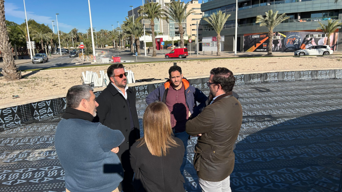 Comienzan las obras de reparación de la fuente ornamental de Altabix