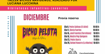 Cuentacuentos y taller familiar de «Bichos navideños» en las Bibliotecas Infantiles-Juveniles Municipales