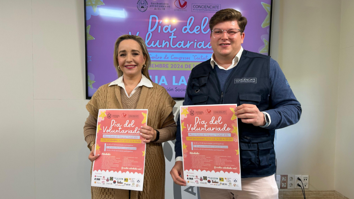 Elx alberga per primera vegada la celebració provincial d’entitats en el Dia del Voluntariat