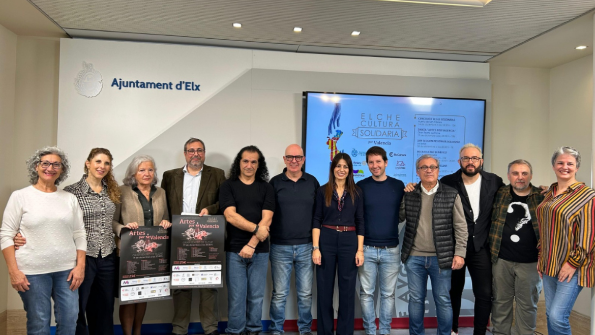 Llega ‘Elche Cultura Solidaria’ con actuaciones benéficas para los afectados por la DANA