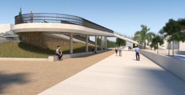 Continúan con normalidad las obras de construcción de la pasarela de Altabix