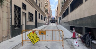 Continúan las obras de modernización del espacio público en el entorno del Raval de Santa Teresa