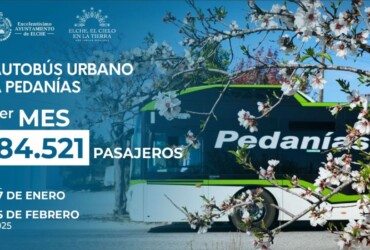 El autobús a pedanías registra 84.521 pasajeros en el primer mes de funcionamiento