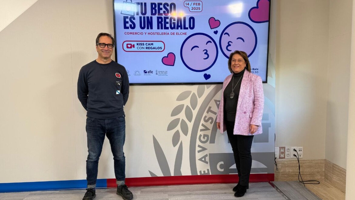 Elche celebra San Valentín con la campaña ‘Tu beso es un regalo’