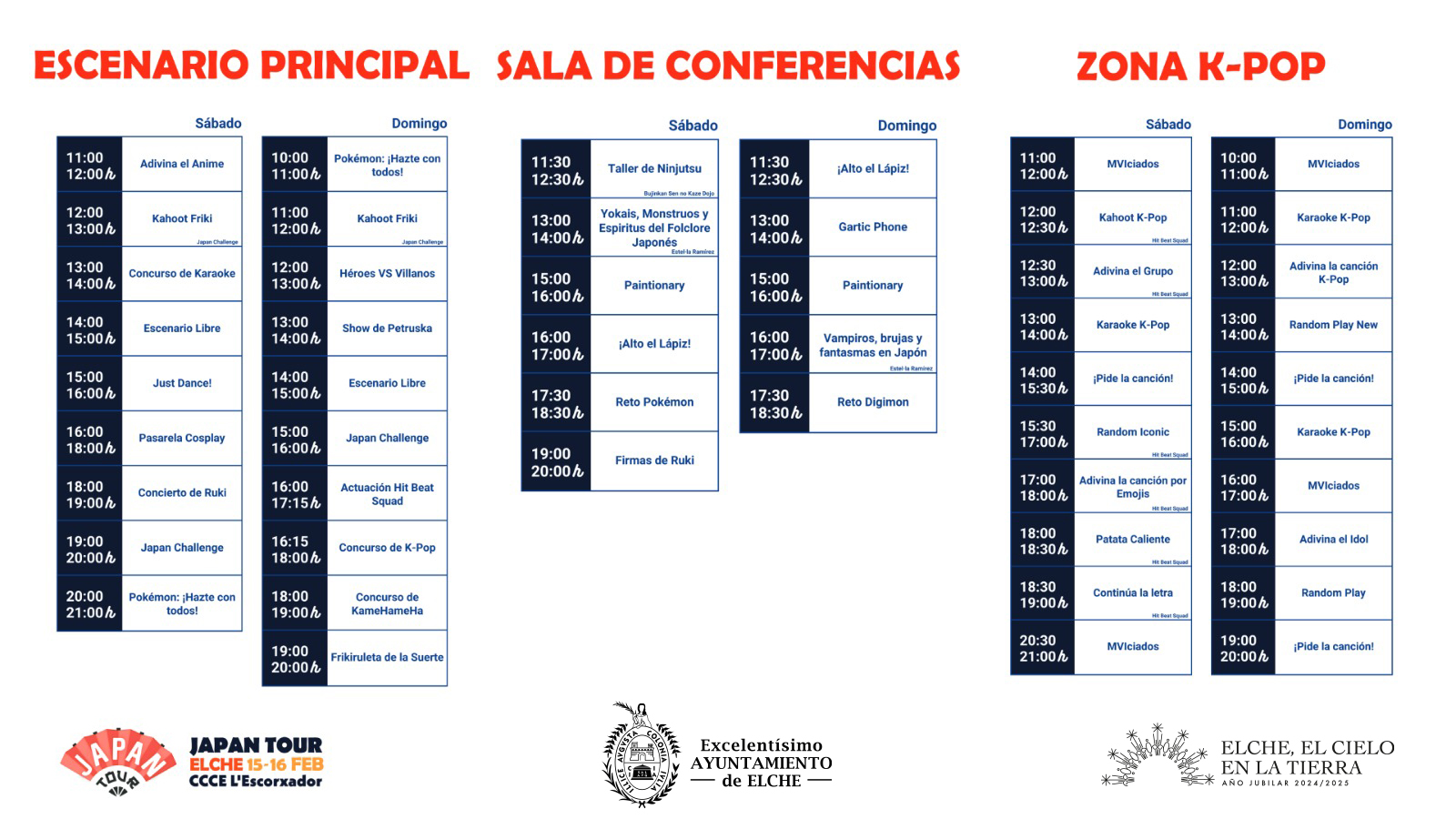 horarios