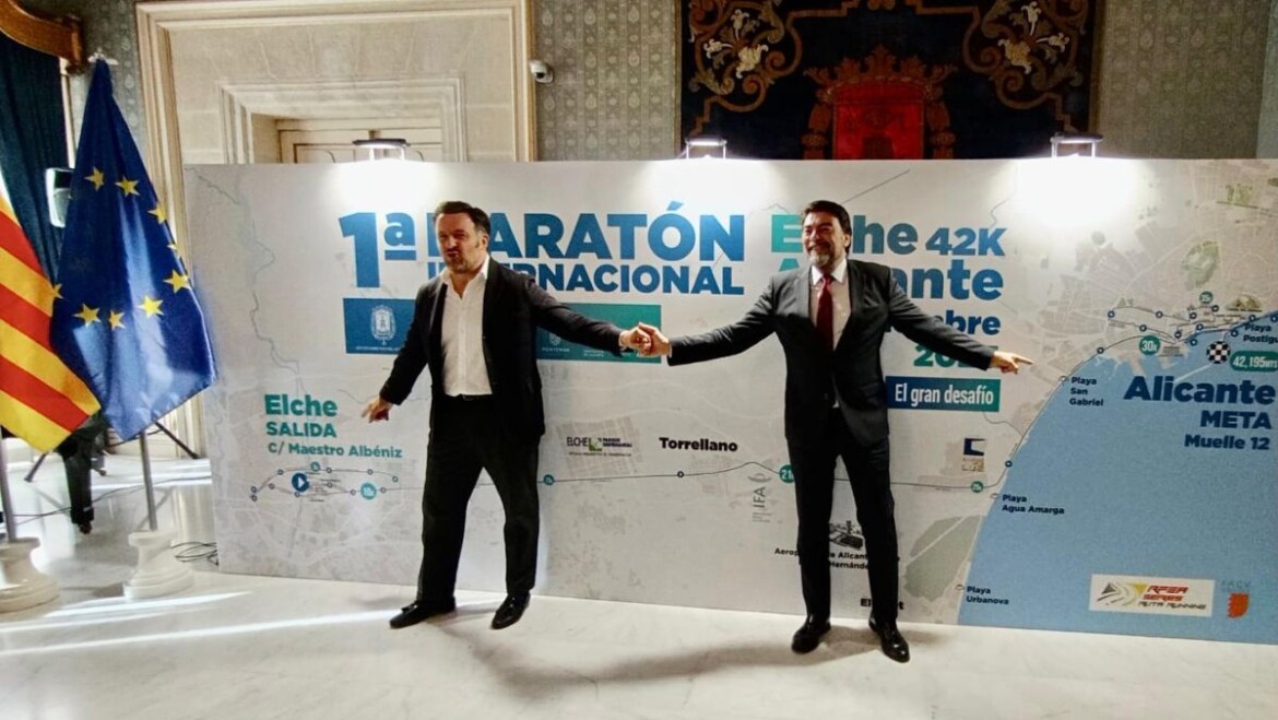 La I Maratón Elche-Alicante supera las previsiones y llega a 1.500 inscritos a ocho meses del 30 de noviembre