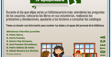 ¿Quieres ser ayudante de biblioteca? Actividad en las bibliotecas infantiles-juveniles municipales