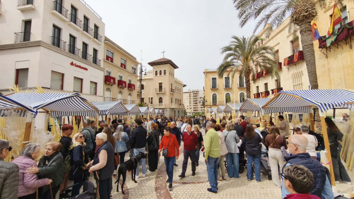 Comienza la venta de palma blanca en los 32 puestos instalados en el municipio