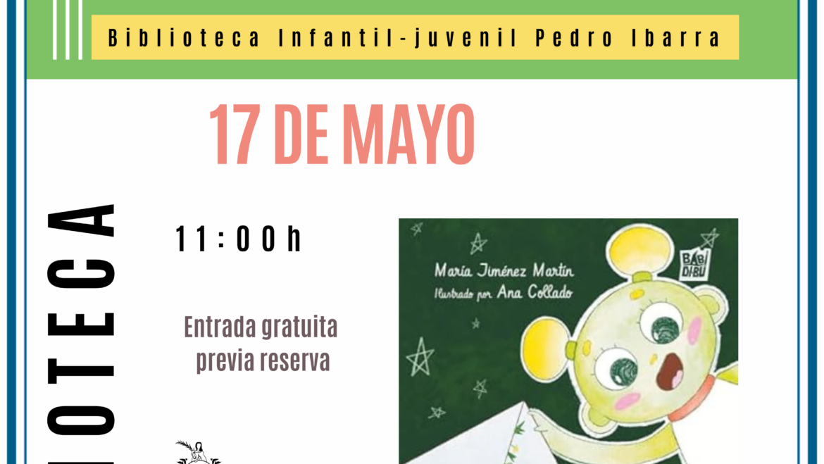 Presentación de libro infantil y taller familiar en la Biblioteca Infantil-Juvenil Pedro Ibarra