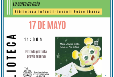Presentación de libro infantil y taller familiar en la Biblioteca Infantil-Juvenil Pedro Ibarra