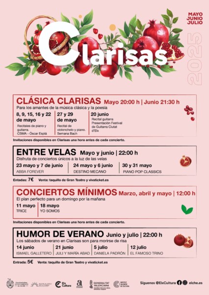 CARTEL PROGRAMACIÓN LAS CLARISAS