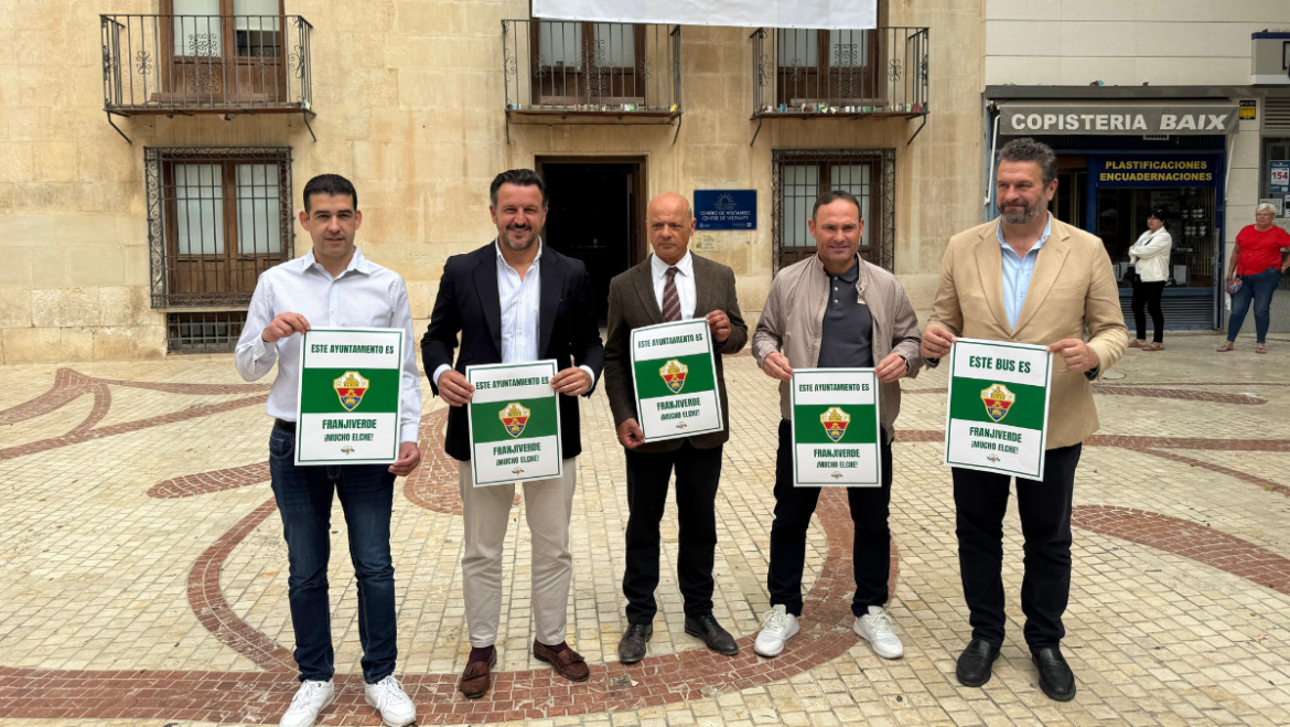 L’Ajuntament s’adherix a la iniciativa de l’afició per a penjar les banderes de l’Elx CF als balcons