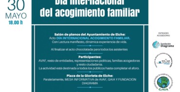 Elche conmemora el Día Internacional del Acogimiento Familiar
