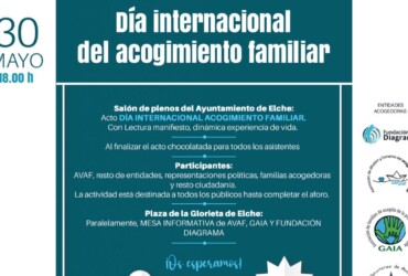Elx commemora el Dia Internacional de l’Acolliment Familiar