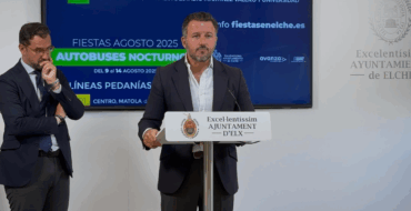 Elche habilita 8 líneas nocturnas en casco urbano y pedanías entre el 9 y el 14 de agosto