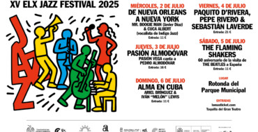Torna l’Elx Jazz Festival en la seua XV edició del 2 al 6 de juliol
