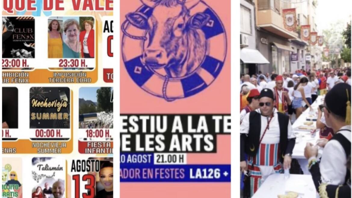 Eventos con cortes de calle o limitación de estacionamiento previstos del 8 al 14 de agosto