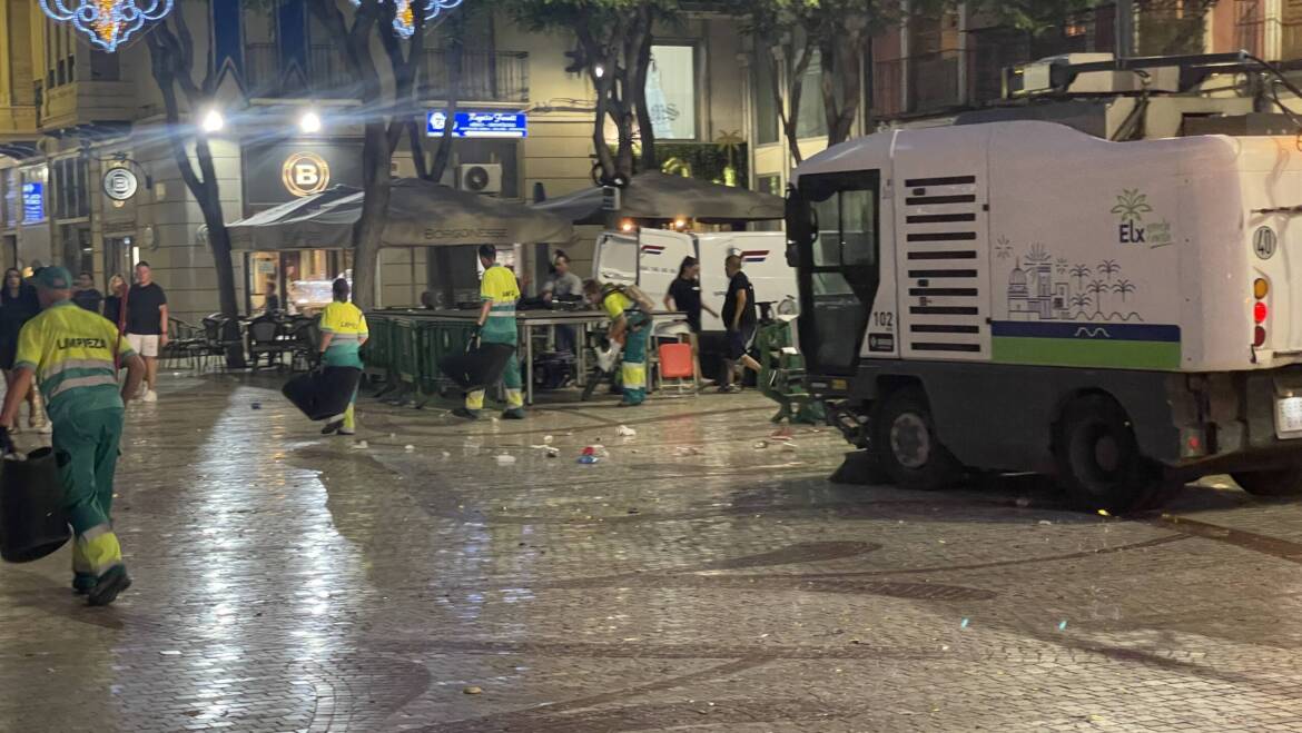 El servicio de limpieza recoge 287,5 toneladas de residuos durante las fiestas