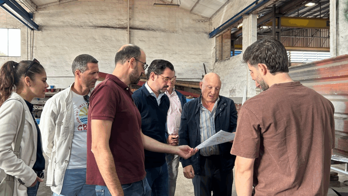 Elche ultima la construcción de la pasarela del Altabix con un 90% de su producción