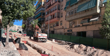 Avanzan las obras de mejora y reurbanización de la calle Clara Campoamor