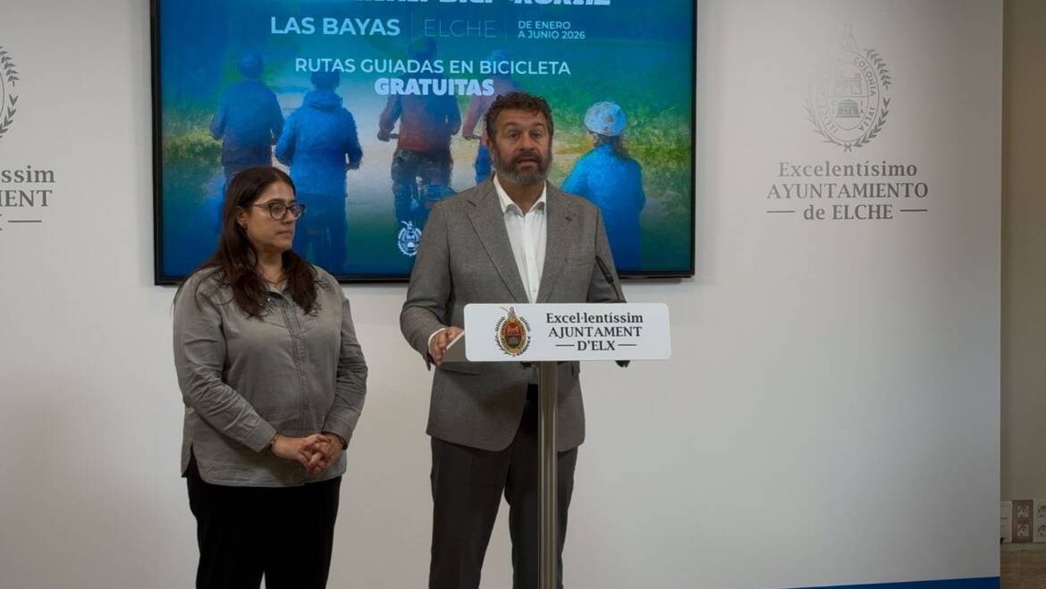 Elche impulsa el programa Bici-Rural de Las Bayas con rutas entre enero y junio de 2026