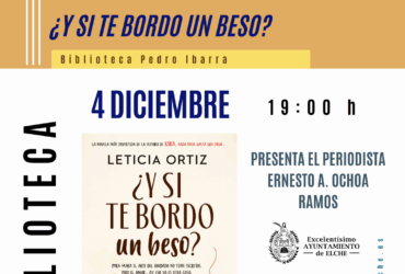 Presentación del libro «Y si te bordo un beso» en la Biblioteca Central Pedro Ibarra