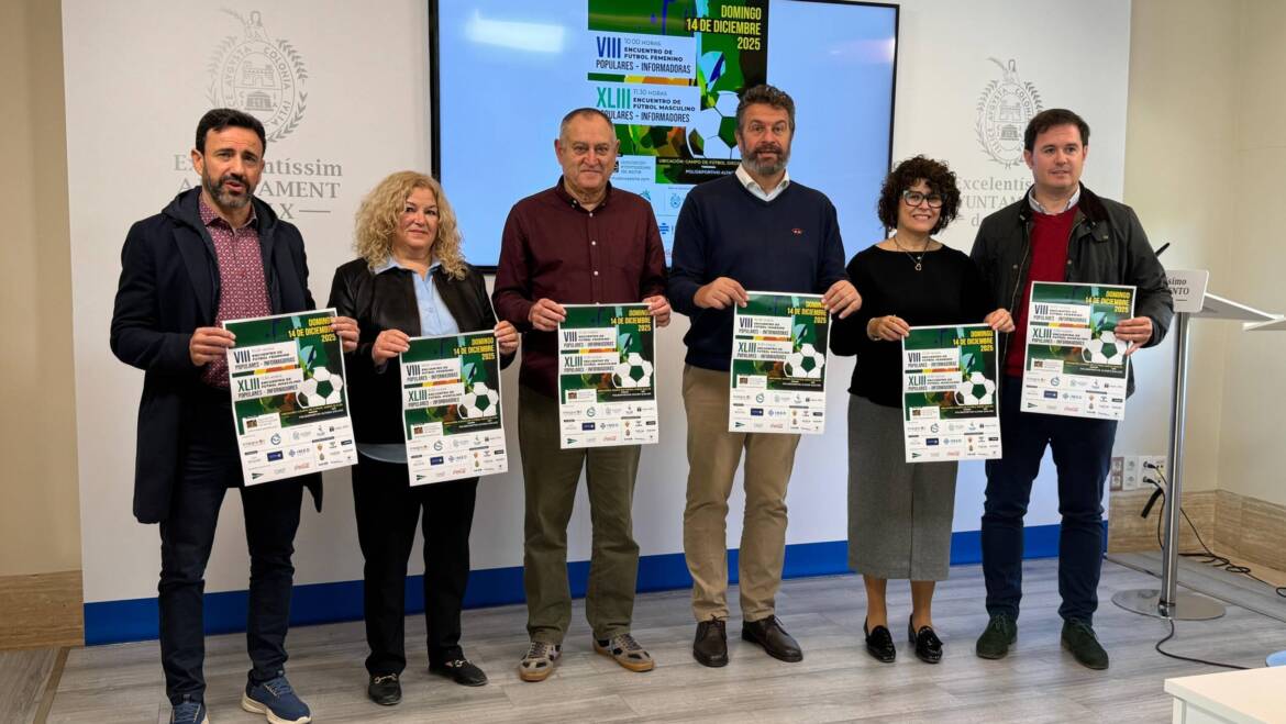 El encuentro deportivo Populares-Informadores se celebra este domingo con fines benéficos