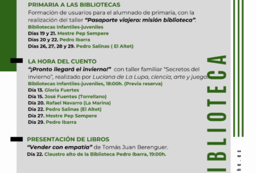 Actividades del mes de enero en las bibliotecas municipales