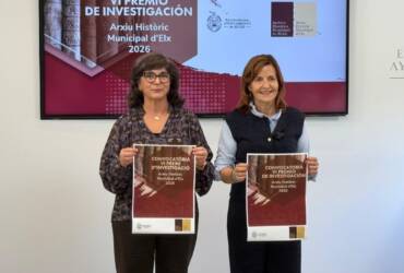 El Ayuntamiento convoca el VI Premio de Investigación ‘Archivo Histórico Municipal de Elche’