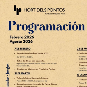 programación Hort dels Pontos