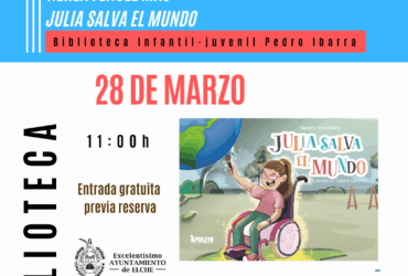 Presentación de libro infantil y taller familiar en la Biblioteca Pedro Ibarra