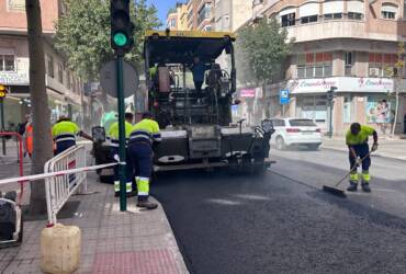 Avanza el Plan de Asfaltado en casco urbano y pedanías con una inversión de 2,1 millones de euros