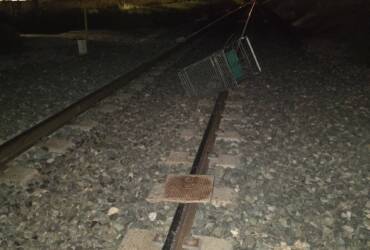 Detinguts quatre menors per obstaculitzar les vies del tren amb el risc de descarrilament