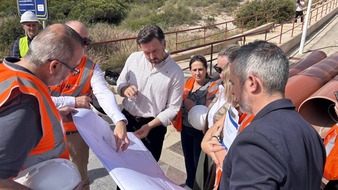 Elx ultima la construcció del nou tanc de tempestes als Arenals del Sol