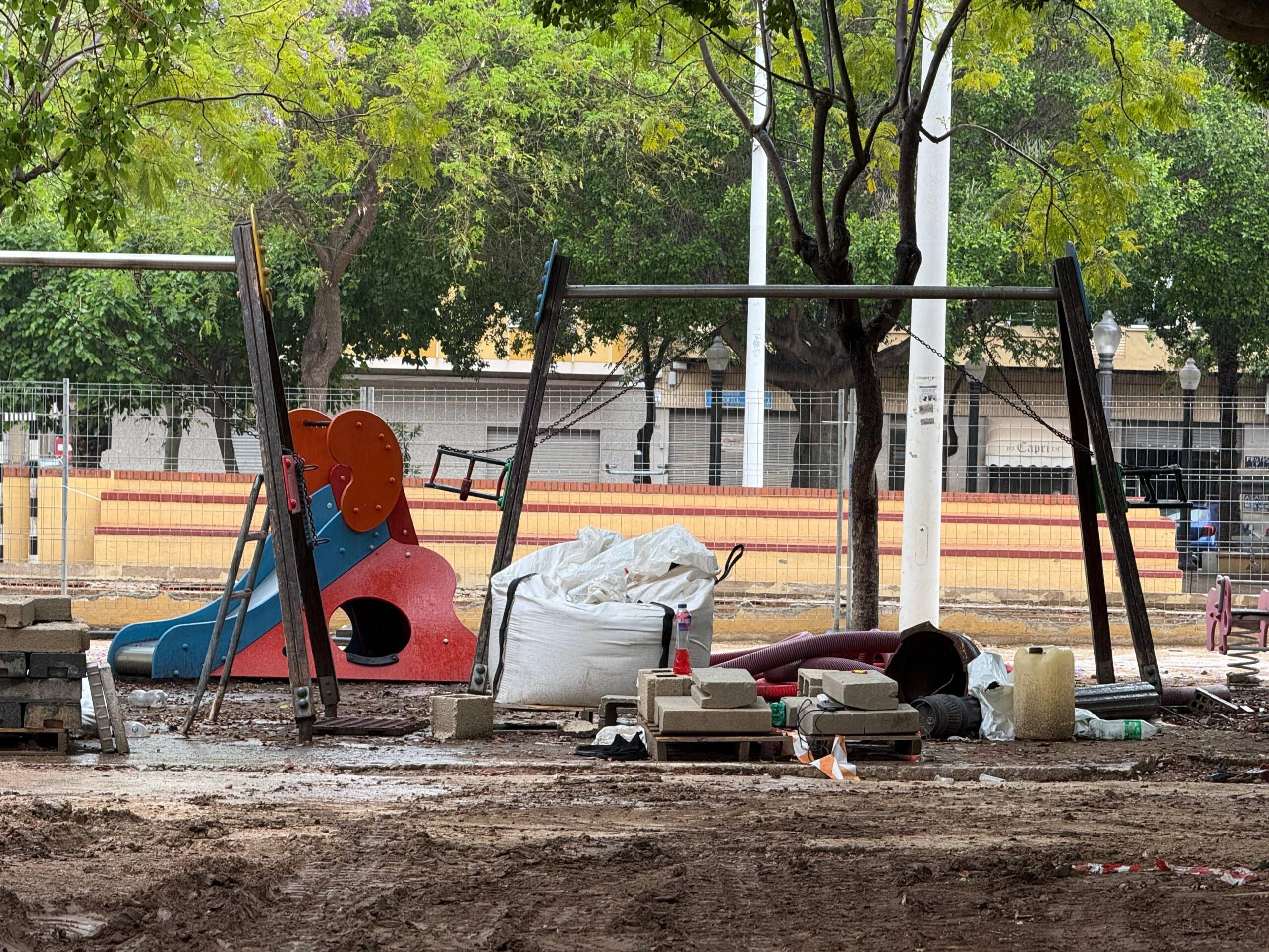 Avanzan las obras de renovación del Parque 9 de octubre (4)