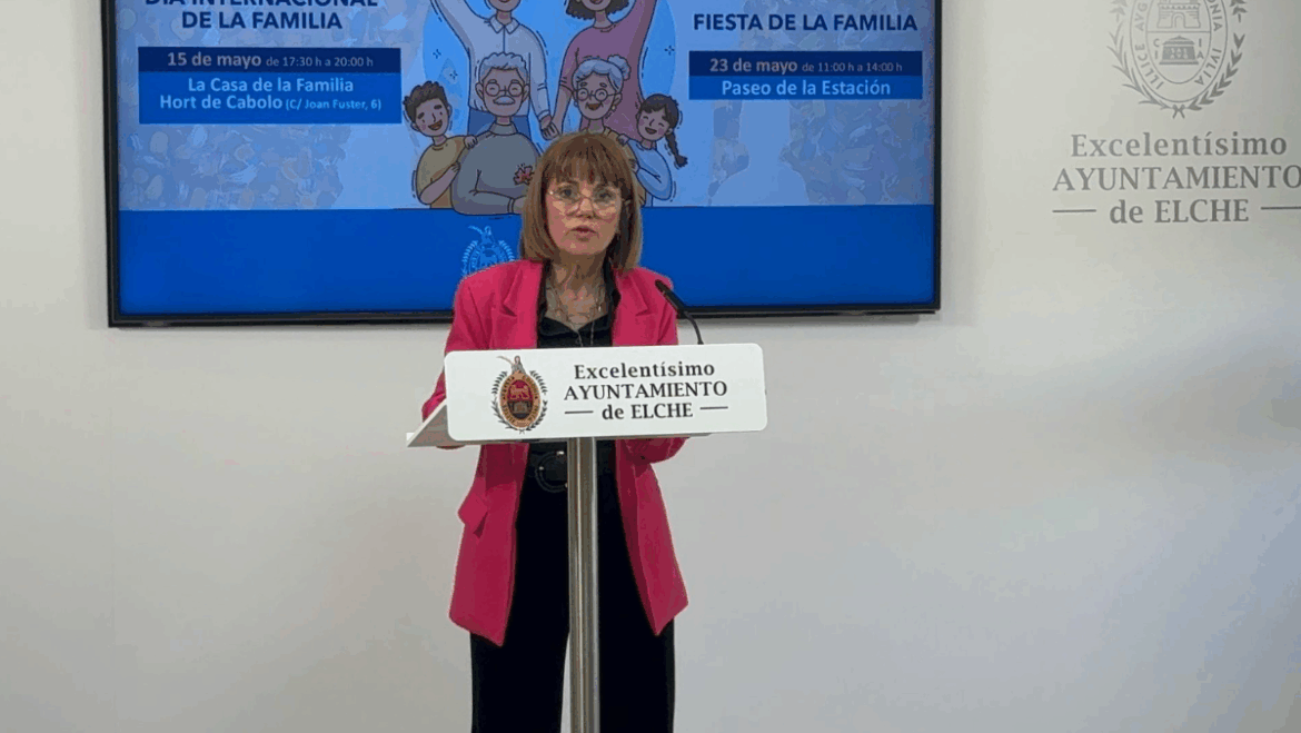 Elx celebra el Dia Internacional de la Família el 15 i 23 de maig