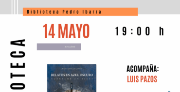 Presentación del libro «Relatos en azul oscuro» de Juan Campello Canals en la Biblioteca Pedro Ibarra